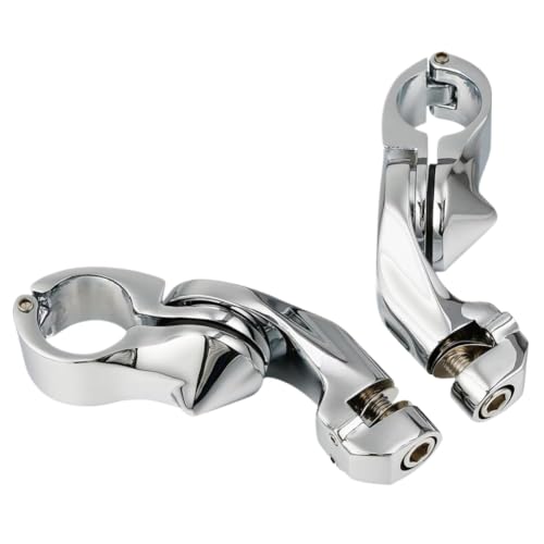 Kit montage repose-pieds autoroute 32mm chrome réglable pour moto Custom