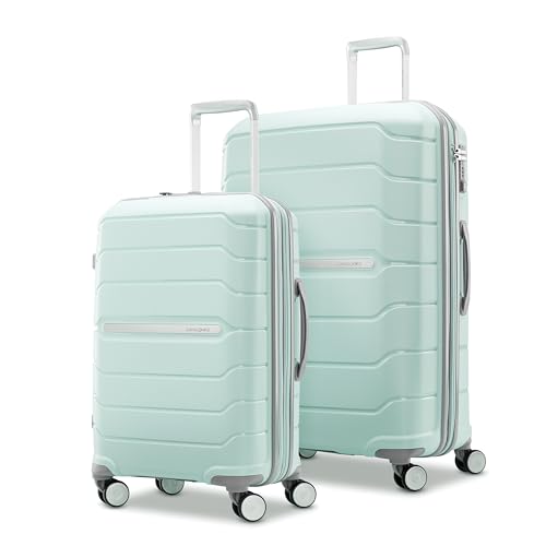 Image of Samsonite Polycarbonate Hard 13 inch Luggage- Luggage Set(80242-1562 Mint Green)