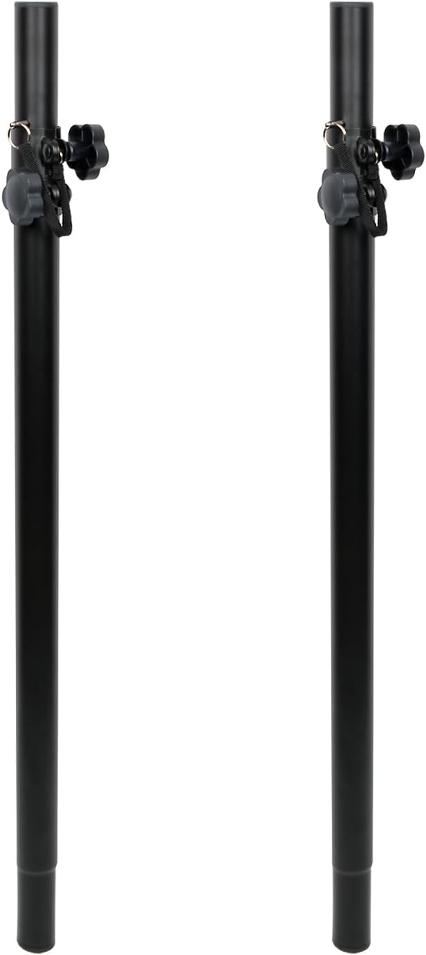 Subwoofer Pole,Speaker Poles for subwoofer,Pa Speaker Stands,Subwoofer Pole Mount,Speaker Stand Adapter,with 35mm Speaker Pole and 35mm subwoofer Pole(2 Packs Black)