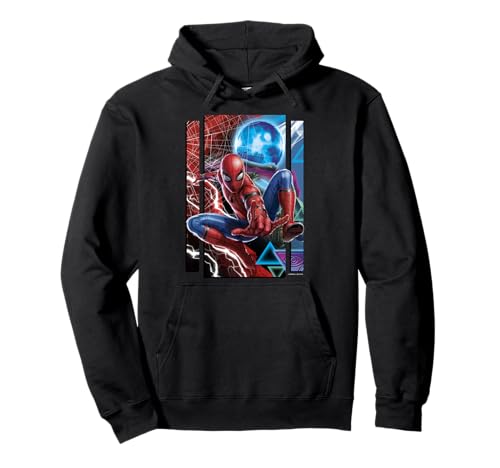 Marvel Spider-Man Far From Home Mysterio And Spidey Portrait Pullover Hoodie
