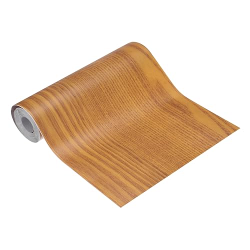 Image of MECCANIXITY Wood Grain Repair Tape, 5 Inch x 16 Feet Self Adhesive Wood Grain Tape Multi-Purpose Wallpaper Border Trim for Furniture Floors Windows Doors Tables Home, Border Flower