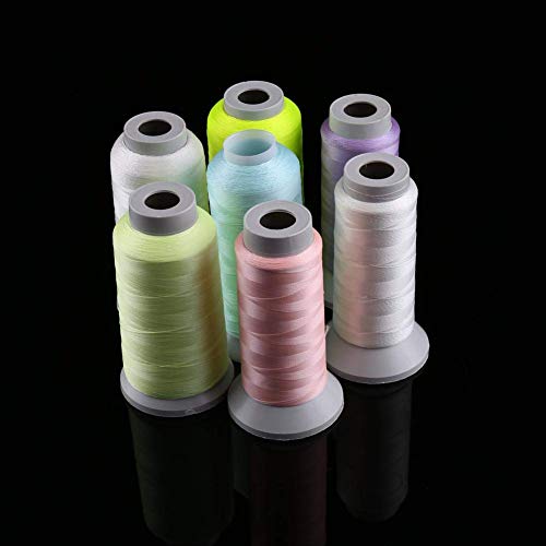 Luminous Sewing Thread Polyester Glow In The Dark Machine Hand Embroidery Sewing Thread (3000-White) #TOP2