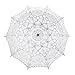 TopTie Lace Umbrella Wedding Parasol Costume Accessory Bridal Photograph WHITE