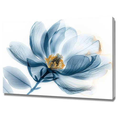 Toile de pétales plantes pour salon moderne peinture encadrée 40x60cm WODJEM