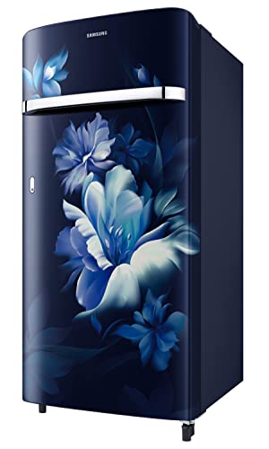 Image of Samsung 189L 5 Star Inverter Direct-Cool Single Door Refrigerator Appliance (RR21C2G25UZ /HL,Midnight Blossom Blue)