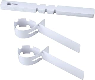 KINGLAKE 100PCS Plastic Tree Labels Adjustable Plant Tags 21x2cm Wrap Around Hanging Garden Markers (White)