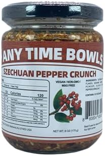 Any Time Bowls Szechuan Pepper Crunch, Chili Oil with Spicy Chili Crisp, 6 Ounces