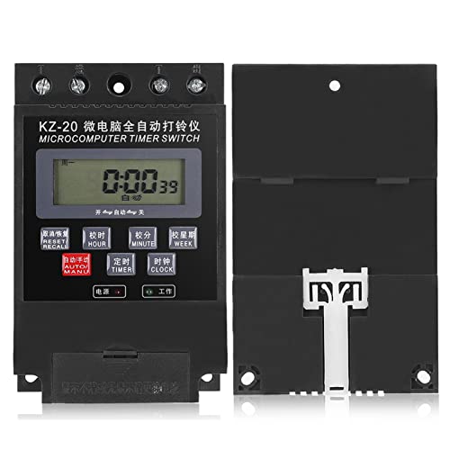 Temporizador programable por microordenador Rosvola de 220V con 20 programas 5