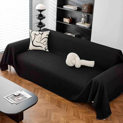 Sofa-Überwürfe für große 3-Sitzer- und 4-Sitzer-Sofas, rutschfeste Sofadecken, Sofadecken für Sofas, große Überwürfe für Sitzbänke, Couch-Sofas, Schlafsofas und Sessel(D,180x150cm)