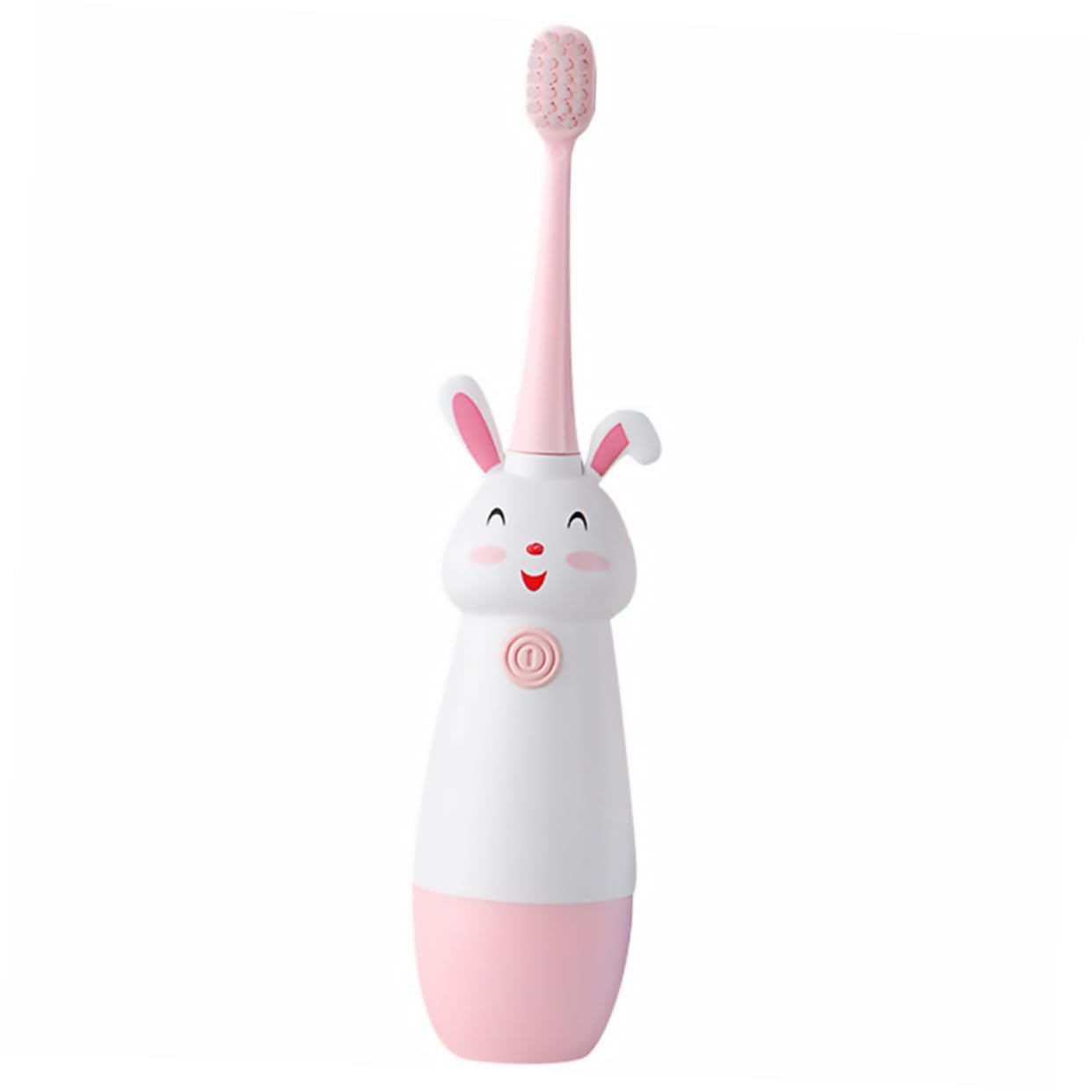 Mipcase 3 Juegos Cepillo Eléctrico Infantil con Diseño de Dibujos Animados Vibración Sónica Cabezales de Repuesto Compacto y Fácil de Usar para Bebés Color Rosa