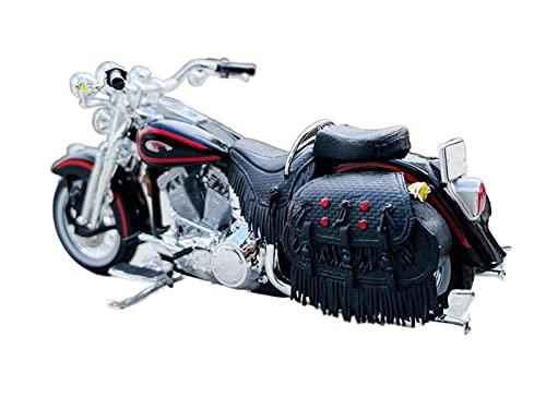 Modèle moto Harley Davidson 1998 FLSTS en alliage pour décoration de bureau rétro - 4
