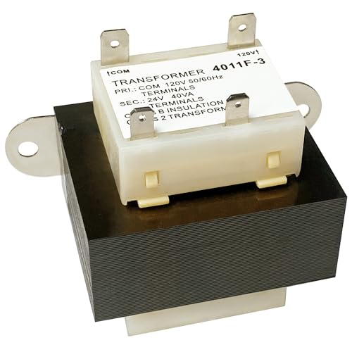 Image of 4011F-3 120V to 24V Furnace Transformer Compatible with Trane, Goodman, Amana HVAC Furnaces, 24 Volt Transformer 50 /60Hz 40VA Replaces TRR01729 TRR1729 TRR00784 TRR-0784 TRR0784 TRR-1816