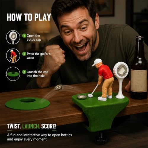 Décapsuleur golf impression 3D - Ouvre-bouteille design