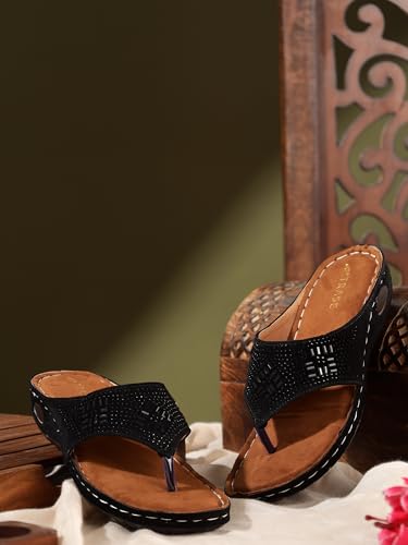 TRASE Women's Fashion Slippers | Doctor Ortho Soft & Comfortable Slip-Ons for Women & Girls | Lightweight & Stylish, Diabetic & Orthopedic Footwear, Good for Knee & Foot Pain