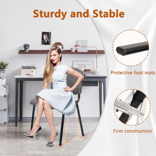 Image of CLATINA Stackable Waiting Room Chairs, Cloth Fabric Guest Reception Chair with Upholstered Thickene Seat and Back Support, Stacking Chair Metal Leg for Office School Church Conference, Gery, 20 Pack