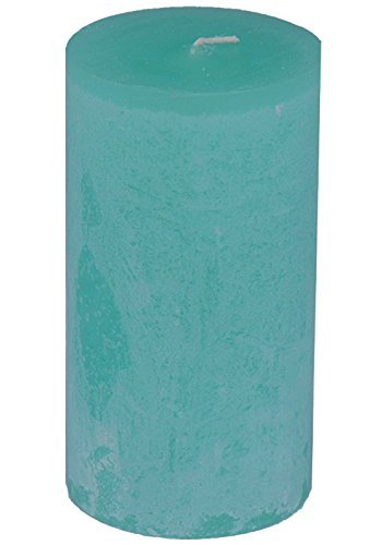 Vance Kitira Timber Collection Pillar Candle - Turquoise (3.25" By 6") #TOP4