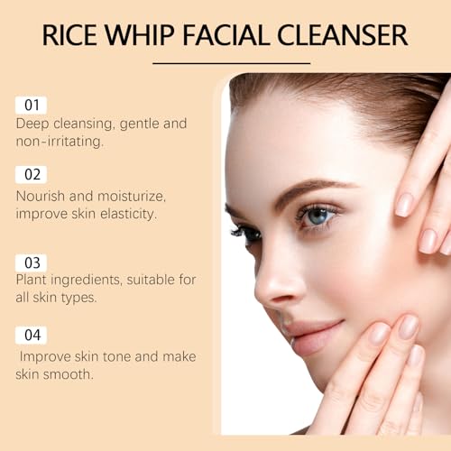Tonique doux visage extrait de riz et poudre exfoliante pores