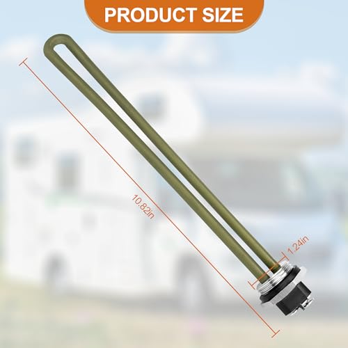 Image of 520900 RV Water Heater Element for Suburban SW Series Electric Water Heater, 520789 232794 Heating Element Replacement RV Water Heater Parts SW12DE, SW10DE etc Water Heater- 1440W 120V RV Element
