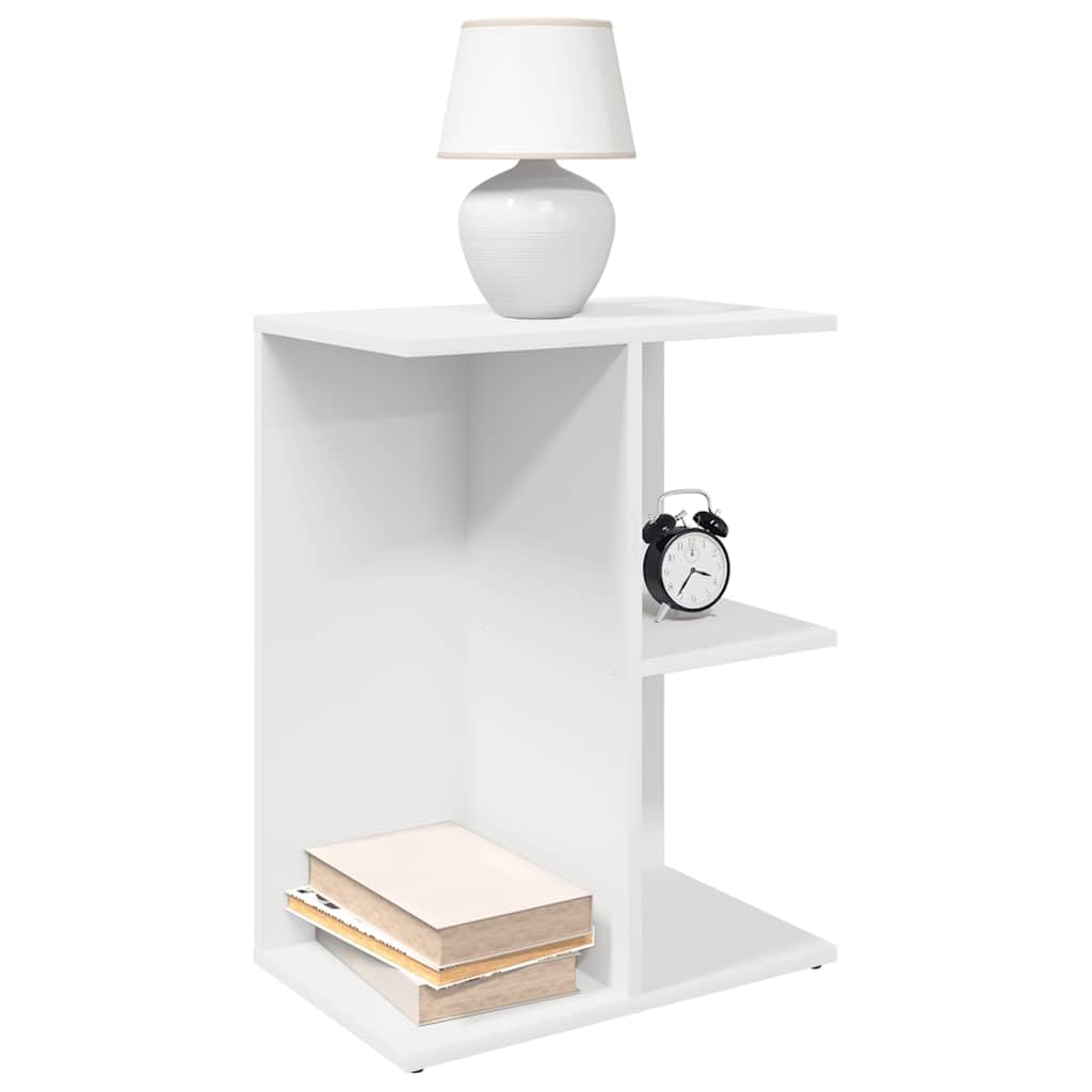 Tables de chevet blanc 2 pcs en bois 46,5x29x61 cm pour la chambre