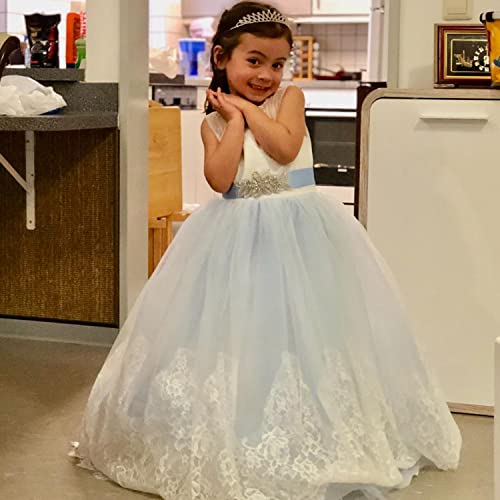 Flower Girl Dress for Wedding Kids Lace Pageant Ball Gowns3