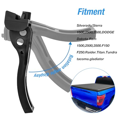 4PCS Rear Clamp, Universal Replacement Parts for Hard Folding or Soft Folding Truck Tonneau Cover