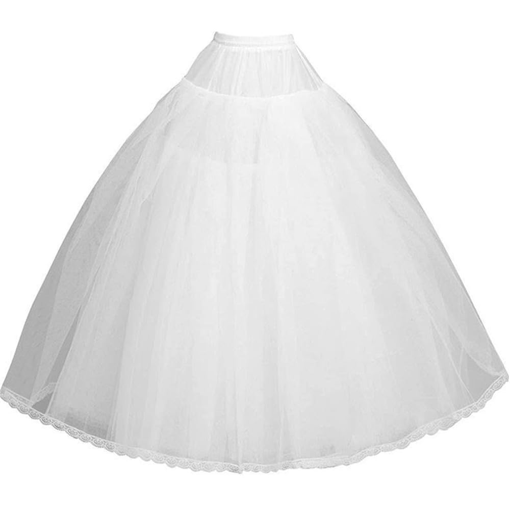 Damska tiulowa halka, długa spódnica, biała, wielowarstwowa, Puffy Cosplay, halka na bal absolwentów, suknia wieczorowa, suknia ślubna, długość 95 cm