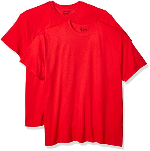 Gildan Men's DryBlend Adult T-Shirt, 2-Pack, Red, X-Large