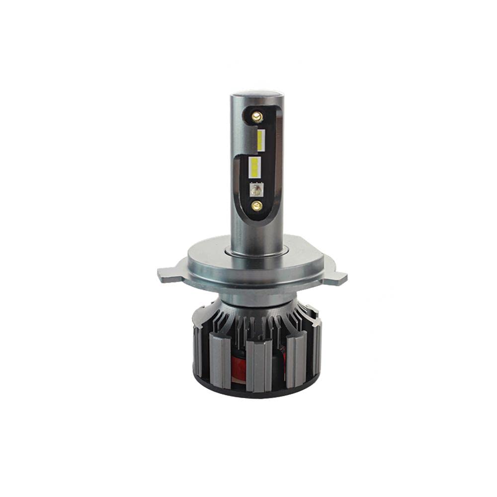 Riloer Kit de conversión de faros de coche RGB H4 LED, bombillas de luz de brillo ajustable, 2x 6000K-1000K 80W 8000lm luces súper blancas de chip con control de aplicaciones inteligentes