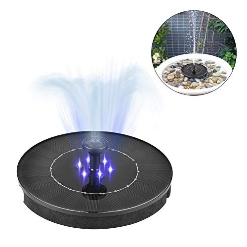 HCHD 2020 New Solar Fountain Watering Kit LED Solar Water Pump Submersible Waterfall Floating Solar Panel Water Fountain For Garden Outdoor