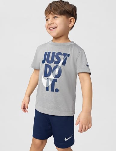 Image of Nike Boys' Dri-FIT Just Do It T-Shirt and Mesh Shorts 2-Piece Outfit Set