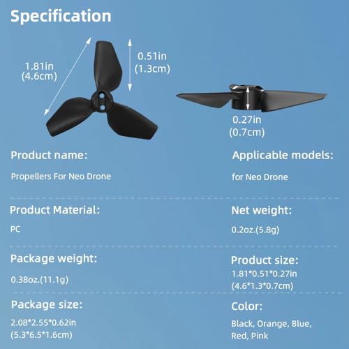 Hélices pour drone Neo Sea Jump accessoires quadricoptère stables - 5