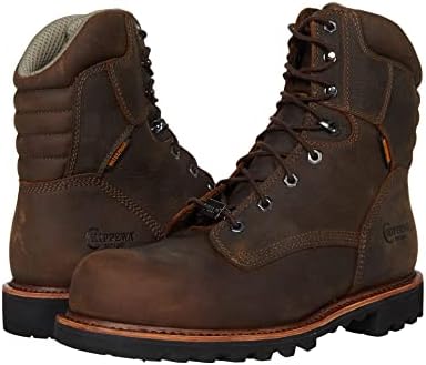 Chippewa Men's Bolville Fossil Work Boot Nano Composite Toe Brown | Image 5