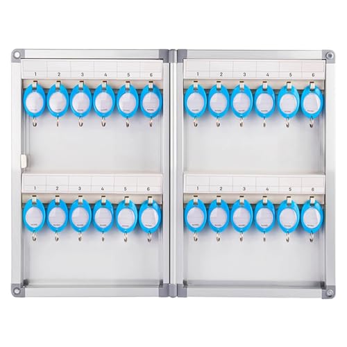 Armario para llaves de aluminio ideal para el orden en el recibidor del hogar y la oficina