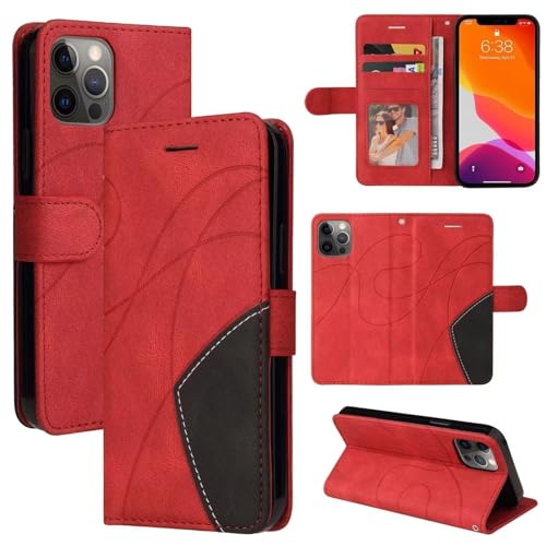 GoodcAcy Cover per Xiaomi Mi 10 Ultra,Premium Pelle PU Portafoglio con Supporto Flip Libro Libretto Custodia [Protezione Completa] [Slot per Scheda] [Supporto Stand] - Rosso