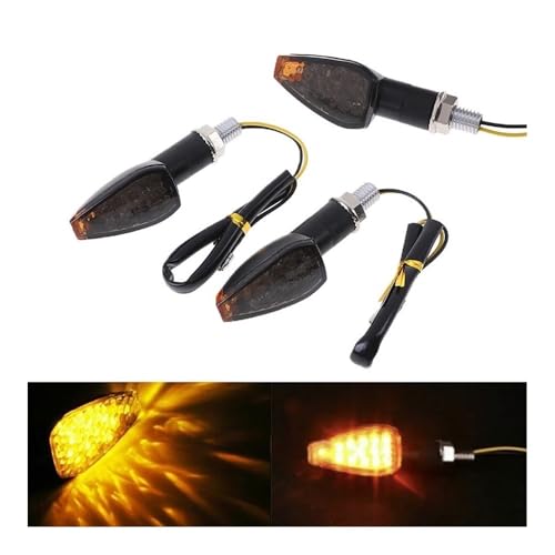 Luces intermitentes universales LED traseras 12V para motocicleta indicadores de giro pack de 2 3