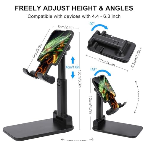 Support de téléphone pliable motif dragon chinois réglable pour iPhone et Android - 2