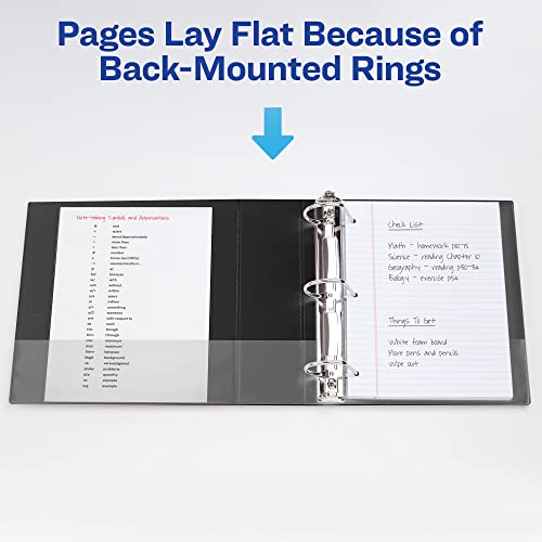 Avery Heavy Duty View 3 Ring Binder, 4" One Touch Slant Ring, Holds 8.5" X 11" Paper, 1 White Binder (79704) #TOP6