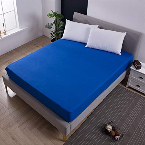 Protège-matelas imperméable bleu pour préserver la douceur de vos nuits 39x80