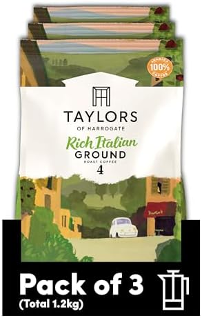 Taylors of Harrogate Rich Italian Ground Coffee, 400 g (Pack of 3...
