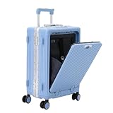 Nobl Travel Carry on Luggage, Zipperless Aluminum Frame Suitcase, TSA Locks
