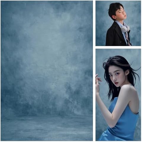 WaW 2x3m Blue Abstract Photography Backdrop Cover