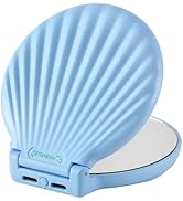 Makefango Compact Makeup Mirror with Lights - 3.5" Portable, 2-Sided, Lightweight & Shatterproof,...