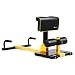 Costway Sissy Squat Machine à Squat 8 en 1 Appareil de Musculation en Métal pour Les Abdominaux et Les Jambes avec 11 Réglages de Hauteur et 2 Roues Capacité de 100KG