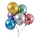 Party Balloons 50 Pcs 12 inch Metallic Balloons Latex Birthday Balloons Helium Shiny Balloons Thick Chrome Balloons for Wedding Birthday Baby Shower Christmas Party Decoration- Metallic Multicolor