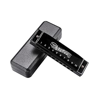 Harilla Harmonica pour Enfants, 10 Trous Harmonica 20 Tons Aides pédagogiques Éducation précoce Instrument de Musique Jouer Jouet Orgue à Bouche pour , Noir - Les Beatles, Paul McCartney, John Lennon, RIngo Starr, George Harrison