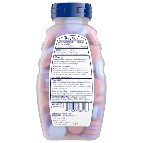 TUMS Extra Strength Assorted Berries Antacid Tablets for Heartburn Relief, 96 count image 14