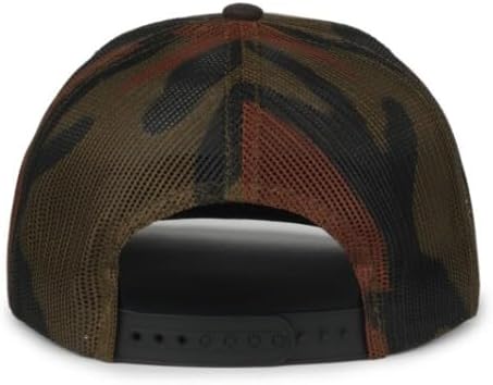 Whitetail Deer American Flag Camo Trucker Hat – Woodland Hunting Snapback Cap for Men, with Mesh Back, One Size - Image 4