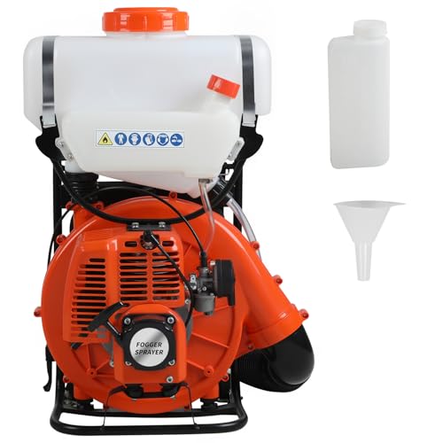 43cc Gas Powered Mosquito Fogger, Backpack Sprayer Cold Fogger with 20L Tank, 39-Foot Spray Range Insect Control Sprayer High-Output Pest Control Machine for Outdoor Use (Orange)