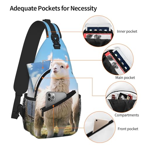 Mochila cruzada tipo sling para viaje y senderismo unisex miniatura 5