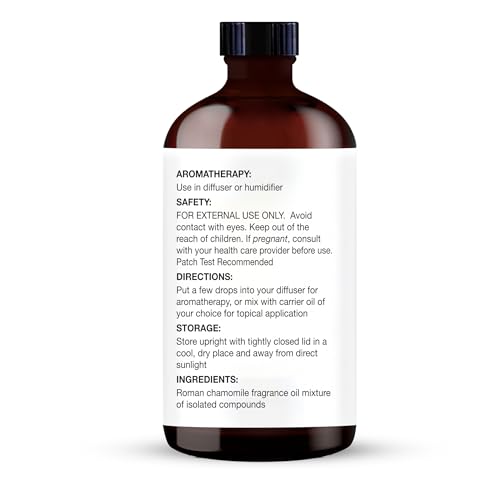 Image of Majestic Pure Chamomile Essential Oil for Diffuser - 4 Fl Oz | 100% Natural Essentials Oils Ideal for Humidifier, Air Freshening, Cleaning Home, Bath, Steam Inhalation and Massage
